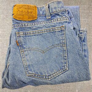 Levis Mens Straight Jeans Size 36 Blue Regular Fit Pre-owned